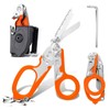 Rescue Scissors, Trauma Scissors, 6-in-1 Foldable Trauma Scissors, Emergency Scissors,