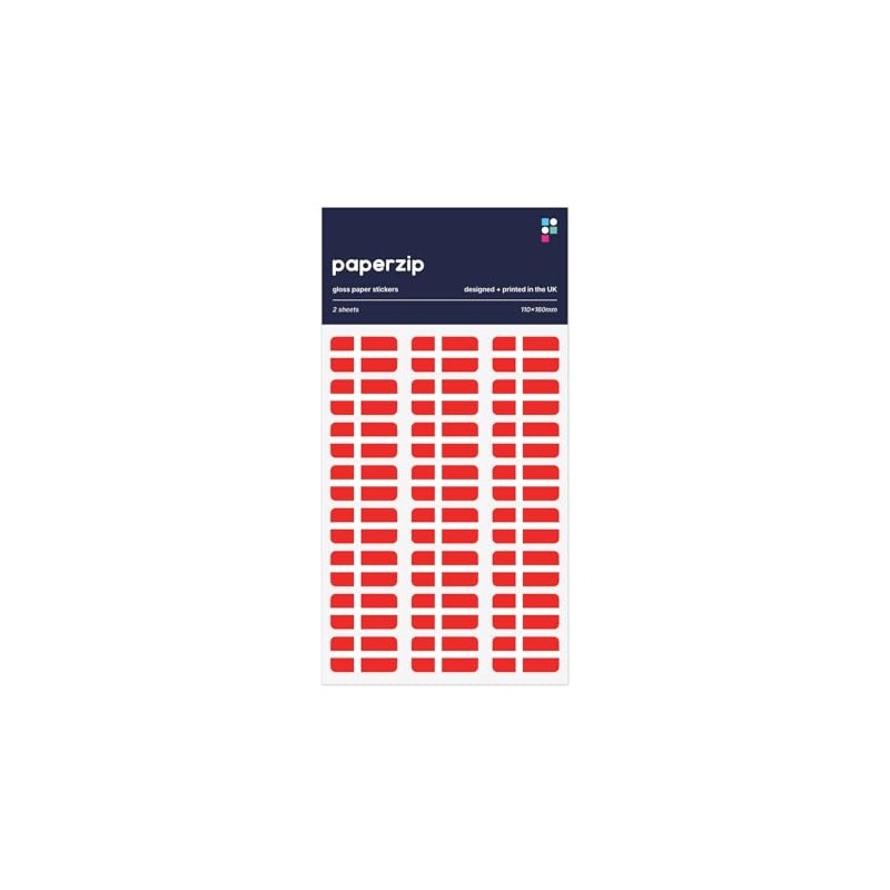 PAPERZIP - Denmark Flags (Dannebrog) – 48 Stickers for Business,