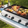 ADREAK 4 Burner Flat Top Grill, 30 Inch Stainless Steel