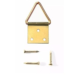 Pack of 50 Picture Eyelets - Size: 5 (40 x 20mm) - Includes Nails | Picture Hooks | Picture Hangers | Picture Hooks | Picture Frame | Picture Mounting | Framing Accessories | Wall Mount