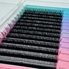 Extensiones de pestañas Nagaraku YY color negro con curvatura de tipo D x unidad