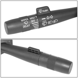 Auto Dynasty OE Style Multi-Function Combination Switch Assembly - Turn Signal, Hazard Light, Wiper, Headlight Dimmer - Compatible with Chevy Express C/K-Series Escalade 95-01, Driver Left Side, Black