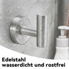 Pack of 2 Silver Wall Hooks, Stainless Steel Clothes Hooks,