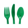 2 Pack Bundle Green Red Plastic Utensils Combo Pack -
