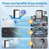 P700BB-W Replacement Filter Set Compatible with Brondell Pro Air Purifiers