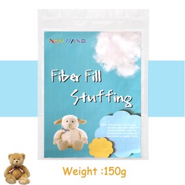 NOVWANG 5.3oz Premium Fiber Fill, Polyester Fiber Fill Stuffing Pillow Filling Stuffing Cushion Filling, High Resilience Fill Fiber for Stuffed Animal Crafts, Small Dolls