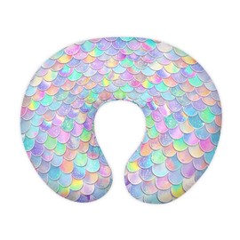 Mintulipy Shiny Mermaid Scales Nursing Pillow Case for Newborn Breastfeeding Pillow Slipcover for Baby Boys & Girls Fits Snug On Infant Washable & Breathable