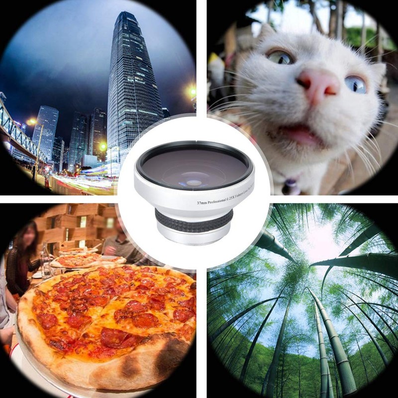 37Mm Fisheye Lens Camcorder,Camera Lens Silver Strong Applicability 37mm 0.25X