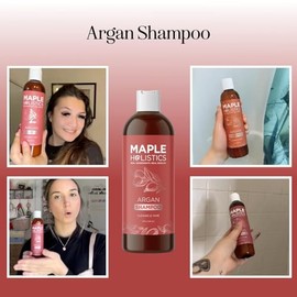 Pure Argan Oil Hair Growth Therapy Shampoo - Sulfate Free Dandruff Shampoo - Natural Treatment for Hair Loss for Men - Hair Regrowth Treatment for Wom