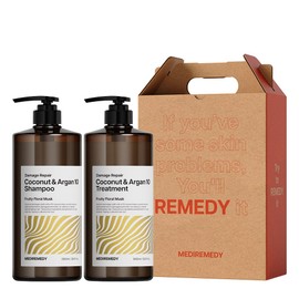 Medi Remedy Coconut & Argan 10 Hair Loss Shampoo Treatment Gift Set / 메디레머디 코코넛 앤 아르간 10 탈모 샴푸 트리트먼트 선물세트