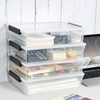 Morcte 6 Qt Clear Plastic Stackable Storage Container with Lids,