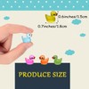 Cidinge 60 Pcs Mini Resin Ducks Luminous Tiny Ducks Miniature