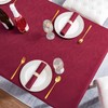 Softalker Christmas Jacquard Rectangle Tablecloth - Swirl Design Waterproof Stain