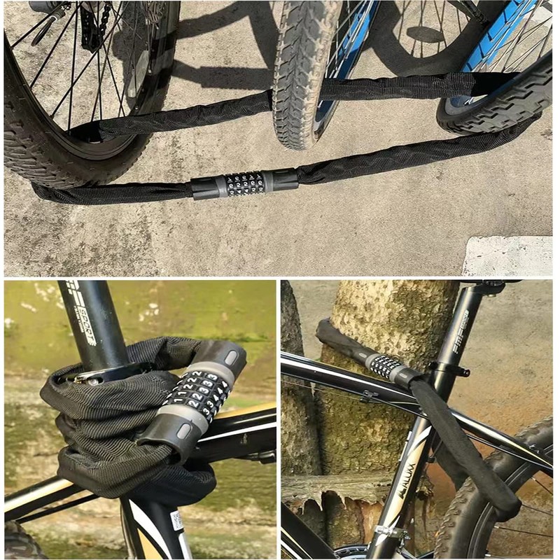 FYJIDY Bicycle Chain Lock,1 Meter Heavy Duty Steel Chain Lock