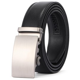 FALAN MULE Mens Belt,Slide Leather Ratchet Belt for Mens Dress Casual,Size Adjustable