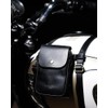 Trip Machine Company Genuine Leather Motorcycle Utility Pouch Bag With