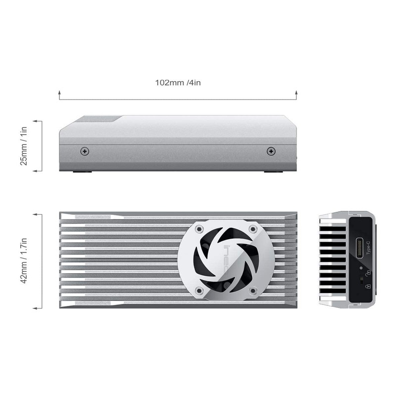 ineo M.2 NVMe 20G USB3.2 Gen2 X 2 Type-C a
