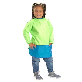 Colorations 2 Long Sleeved Waterproof Art Smock, Pre School, Washable, Full Coverage