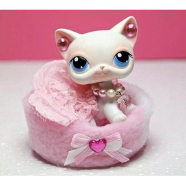 For Littlest Pet Shop Custom Bed Outfit Dress Cute Outfit Accessories - Color: Blue