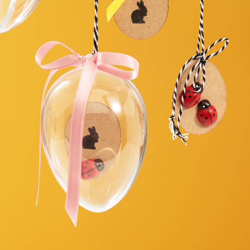 Acrylic Painting Disc Egg Approx. 9.5 cm Craft with Hanging
