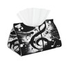 Retro Music Notes Pattern Rectangle Tissue Box Cover PVC Faux