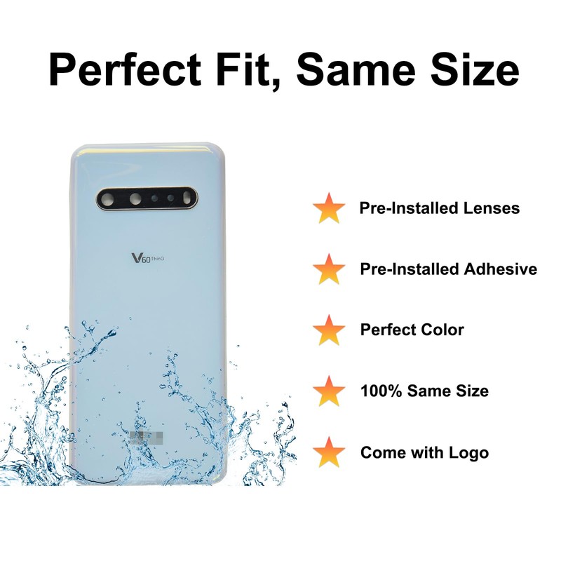 BATLABB Compatible with LG V60 ThinQ 5G Back Cover, Replacement