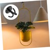 KONTONTY Ceiling Hook Black Stainless Steel Plant Bracket Heavy Duty