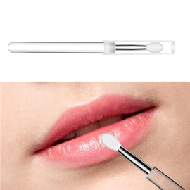 3Pcs Silicone Lip Brush,Silicone Lip Brush Makeup Brushes With Dirt-proof Caps Lipstick Applicator Brushes For Lip Gloss Lip Eyeshadow Crystal Makeup Set Lip Makeup Brushes and Tools