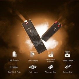 Metal Battery Charging Handle for DJI Osmo Pocket 3, Built-in 5000mAh Battery, 22.5W Fast Charging, with Mini Tripod Included​