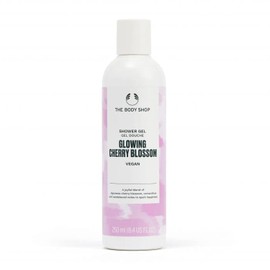 The Body Shop Duschgel Glowing Cherry Blossom, Veganes und Zertifiziertes Produkt, 92% Natürliche Inhaltsstoffe, Blumiger Duft, Flasche aus Recyceltem Kunststoff, 250ml