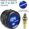 2 inch 52mm Oil Temp Temperature Gauge Meter with Thread