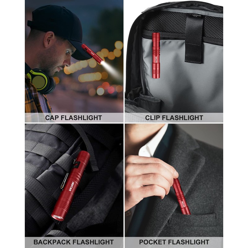 HATORI Flashlights Bright LED Flashlight Super Mini Flashlight with High