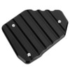 Black Motorcycle Kickstand Extension Plate Aluminium Alloy Side Stand Enlarger