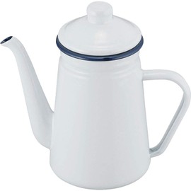Wahei Freiz Cafe Blanc RB-1925 Coffee Pot, Full Water, 0.3 gal (1.1 L), Suitable for Enamel, Induction and Gas Compatible