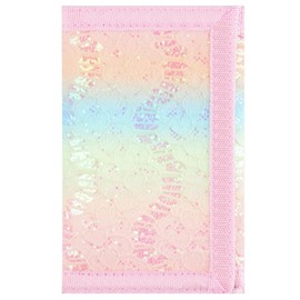 NEICY RFID Blocking Canvas Wallet for Men and Women - Camo Trifold Outdoor Sports Wallets with Magic Sticker for Teen Kids (Rainbow4)