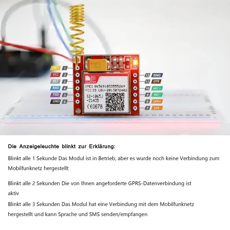 ARCELI GPRS Adapter Card GSM Modules, Breakout Module TTL Serial