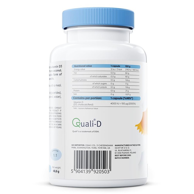 OSAVI Osavi Vitamin D3 4000 IU C 120 Softgels |