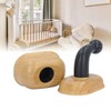 Door Stopper Non Magnetic No Drilling Windproof Wood Grain Invisible