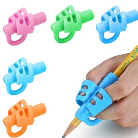 COYUN 5 Pcs Schreibhilfe Für Stift Kinder, Stiftehalter Kinder Hilfe,Silikon Stifthalter Kinder Hilfe,Ergonomische Bleistiftgriffe, Stifthaltung Kinder Hilfsmittel Für Kinder Korrektur Des Stiftgriffs