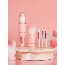 Cotton Candy Capsule Makeup Brush Set 4 in 1 / 코튼캔디 캡슐 메이크업 브러쉬 세트 4 in1