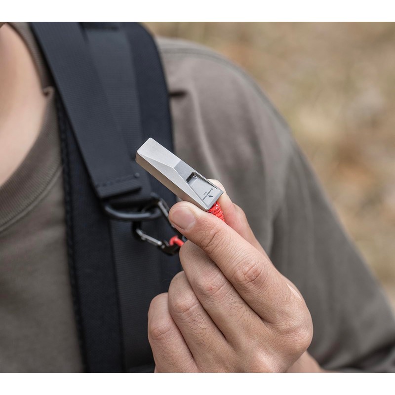 Boundless Voyage Titanium Whistle Emergency Survival Safety Whistles with Lanyard