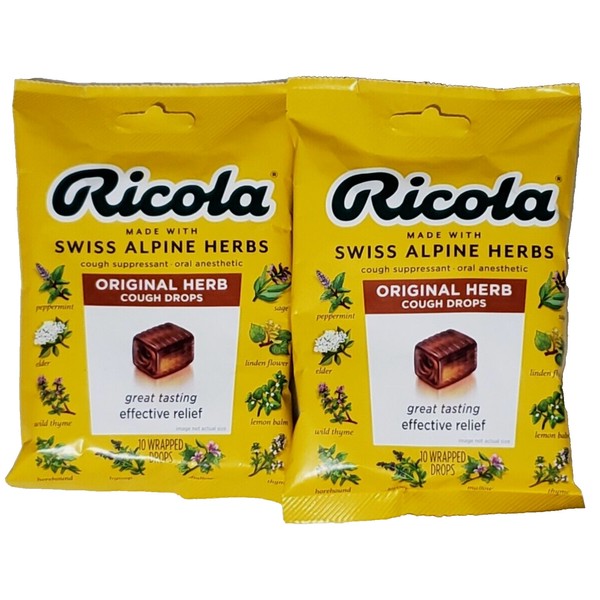 Ricola Original Natural Herb Cough Drops 10 ct each (2
