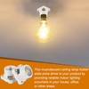 Saysurey 12 Pcs Porcelain Lamp Holder Socket E26/E27 Medium Keyless