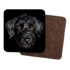 Fractal Artworks Jackapoo Dog Coaster Set of 2 with Stunning