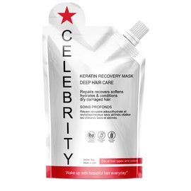 KERATIN RESEARCH Top Series of Deep Hair Mask Treatments Designed to Resolve Specific Hair Issues; Dry, Dull, Frizzy, Damaged, Colored, Bleached, Split EndsRepair Dry Damaged Dull - 240ml (CELEBRITY)