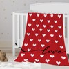 YeeJu Valentines Day Kids Throw Blanket Small Red Love Heart