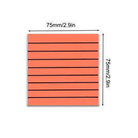 3x3 inch Lined Sticky Notes, 200 Sheets Square Clear Sticky Notes Waterproof Self-Stick Notes Memo Pads with 4 Bright Colors for Office School Home