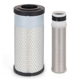 AUIVERED 10400511200 19690531100 Inner and Outer Air Filter Element - Compatible with Mahindra Tractor 3616 Gear 4WD 3616 HST 4WD 1626 HST1626 Gear - Replace TC02016324 T027093220