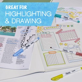 Sharpie S-Note - Marcadores creativos, resaltadores, colores surtidos, punta cincel, 36 unidades