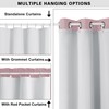 Simplebrand 100% Blackout Curtain Liner for Bedroom, Thermal Insulated Blackout
